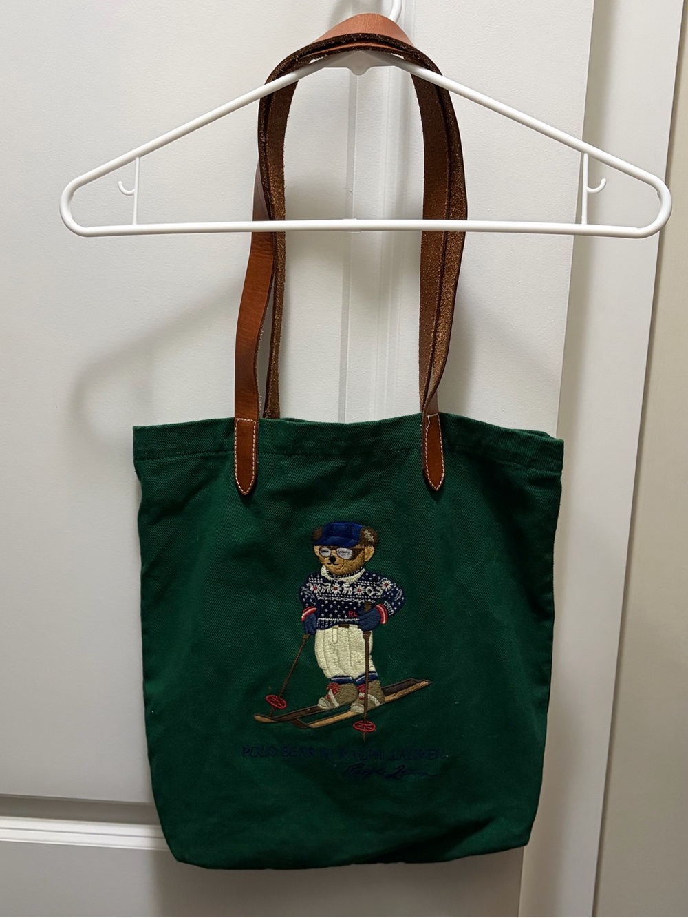Ralph Lauren Polo Bear Twill Shopper Tote